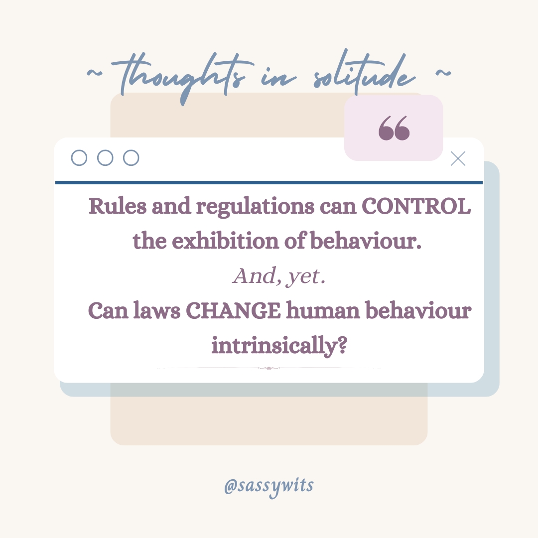 Beyond Laws: Human Behaviour and Legal Compliance