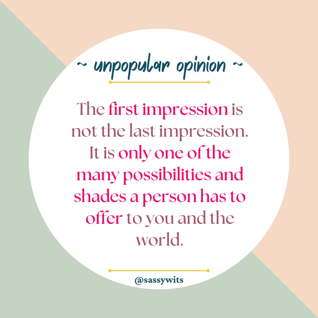 First Impressions