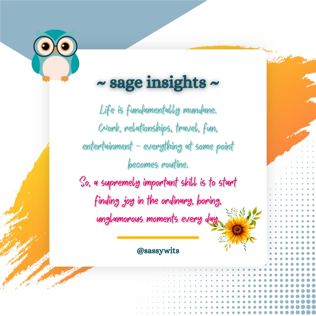 Unglamourous Joy: A Pure Blessing